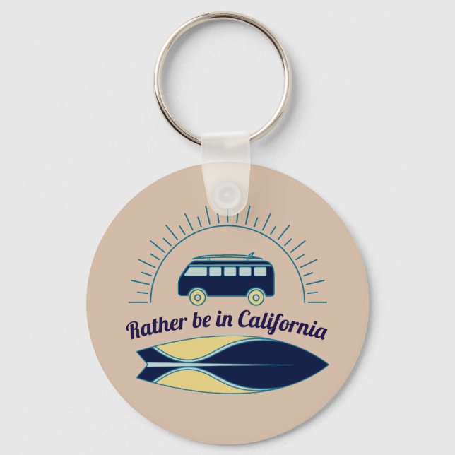 Llavero Surfboard y Camper California (Anverso)