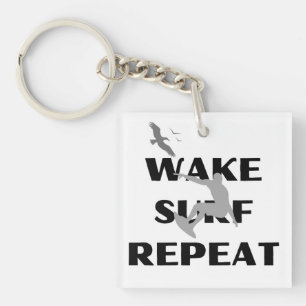 Llavero Surfer Silhouette Charm