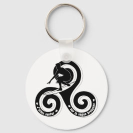 Llavero Surfer sur la vague bretonne (version homme)