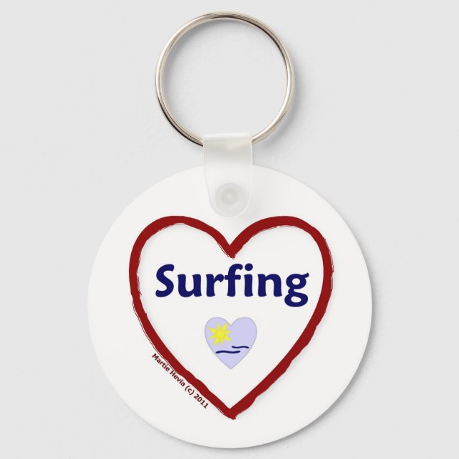 Llavero Surfing Amor (Anverso)