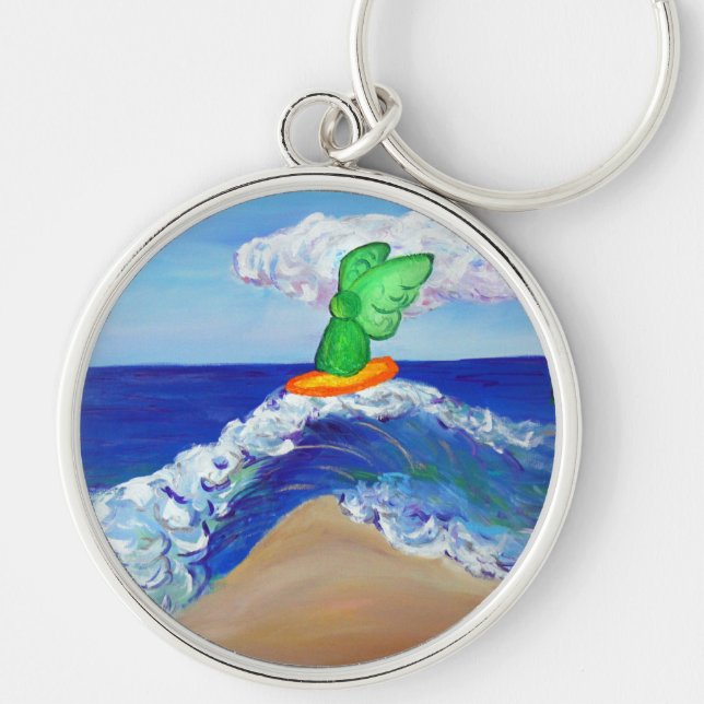 Llavero Surfing Angel Raphael Keychain (Frente)