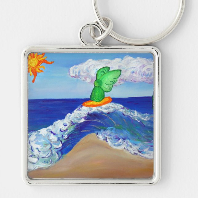 Llavero Surfing Angel Raphael Keychain (Frente)