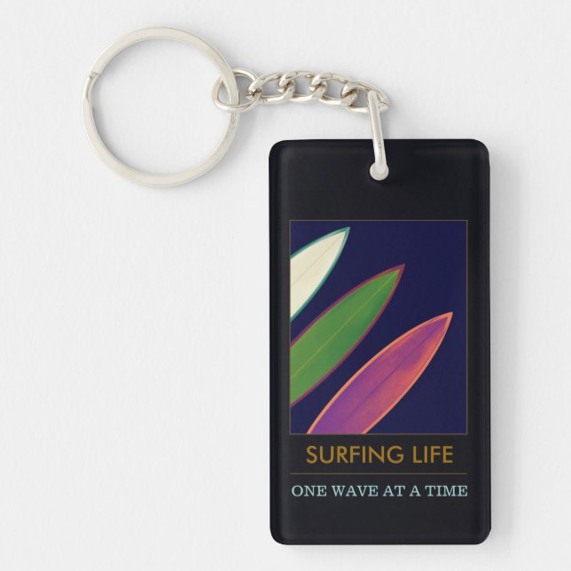 Llavero Surfing Life Stylish Surf Keychain (Frente)