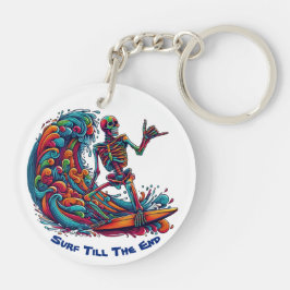 Llavero Surfista del Skeleton colorido