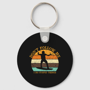 Llavero Surfista vintage surfista playa puesta de sol surf