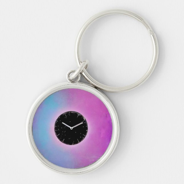 Llavero Surreal Black Clock Face (Frente)