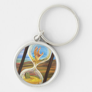 Llavero Surreal Hourglass Memento Mori Dark Gothic Desert 