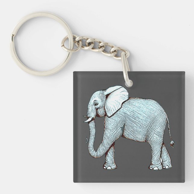 Llavero Surrealephant - Surreal Elephant Illustration (Frente)
