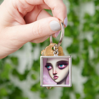 Llavero Surrealismo Pop Personalizado Chica Mal Día