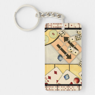 Llavero Surtido embarullado de juegos de azar