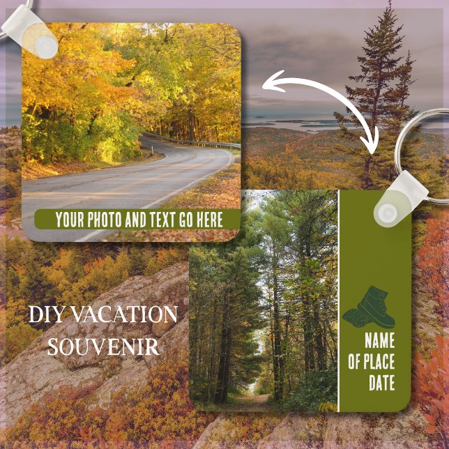 Llavero Sus propias fotos y mensajes de texto sobre la ave (Two-sided metal keychain makes a great outdoor vacation souvenir. Add your photo and custom text.

)