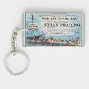 Llavero Susan Fearing Clipper barco de vela 1900