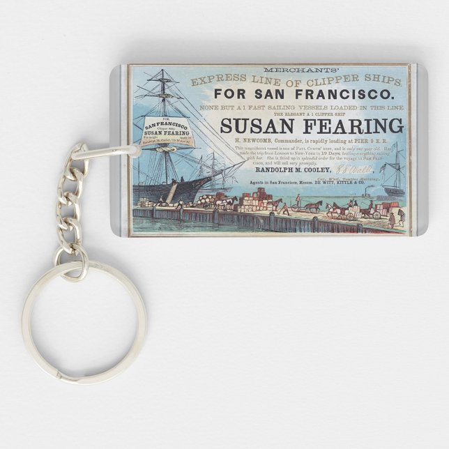 Llavero Susan Fearing Clipper barco de vela 1900 (Subido por el creador)