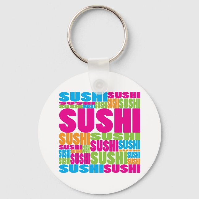 Llavero Sushi colorido (Anverso)