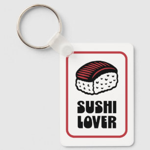 Llavero Sushi lover nigiri retro estética