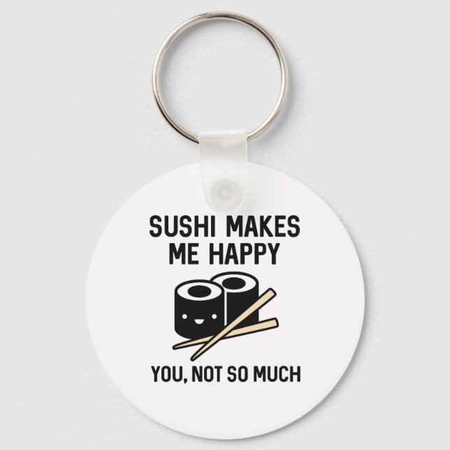 Llavero Sushi me hace feliz (Anverso)