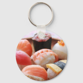 Llavero SUSHIMI Sushi Selection Wooden Plate Keychain