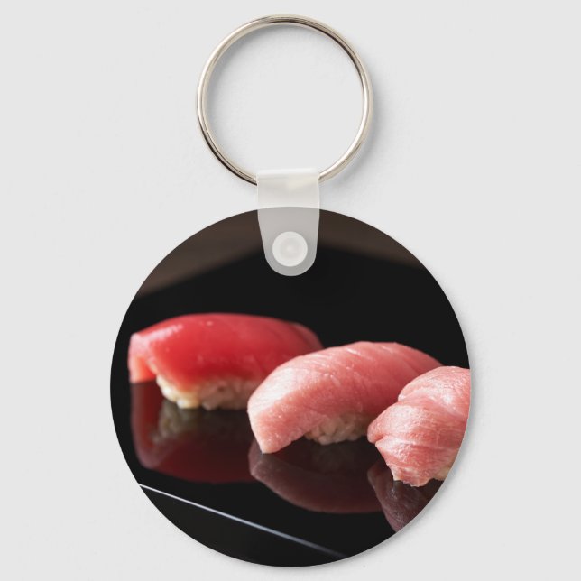 Llavero SUSHIMI Tuna & Fatty Tuna Sushi Trio Keychain (Anverso)