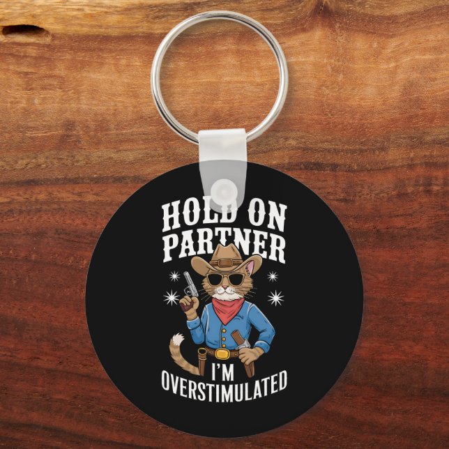 Llavero Suspender a la pareja estoy excesivamente estimula (Anverso)