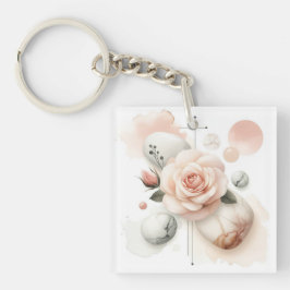 Llavero Susurro de un Rosa - Elegancia acuática de ensueño