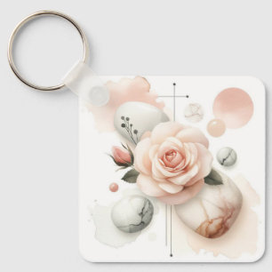 Llavero Susurro de un Rosa - Elegancia acuática de ensueño