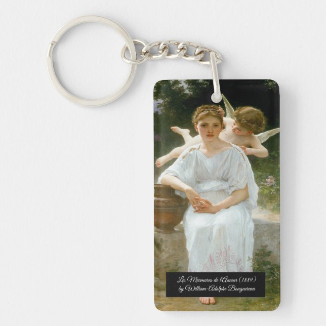 Llavero Susurros de amor de Bouguereau (Frente)