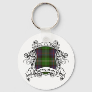 Llavero Sutherland Tartan Shield
