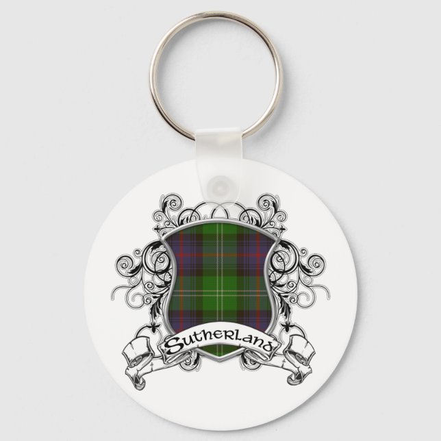 Llavero Sutherland Tartan Shield (Anverso)