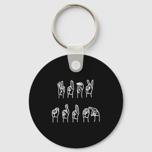 Llavero Sutil camiseta sin mangas de lenguaje de señas ant