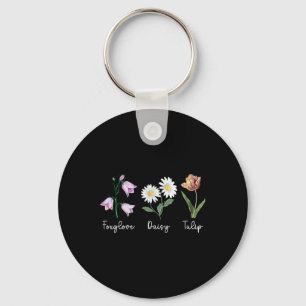 Llavero Sutil Floral Anti Trump Digitalis Margarita Tulipá