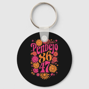Llavero Sutil Groovy Retro Pendejo Floral Anti-trump