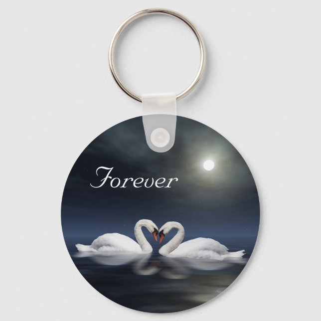 Llavero Swans amorosos (Anverso)