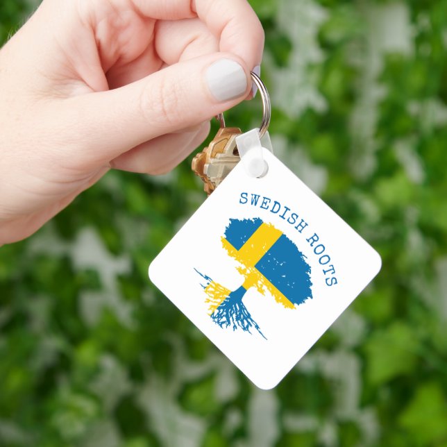 Llavero Swedish Roots Flag (Mano)