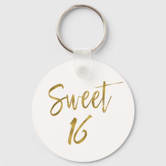 Llavero Sweet 16 Cadena de claves de Relieve metalizado do (Anverso)
