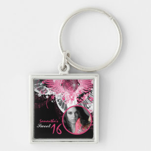 Llavero Sweet 16 Dance Music Disco Ball Piano Key Chain