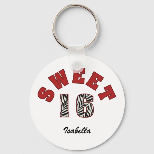 Llavero Sweet 16 Keychain (Anverso)