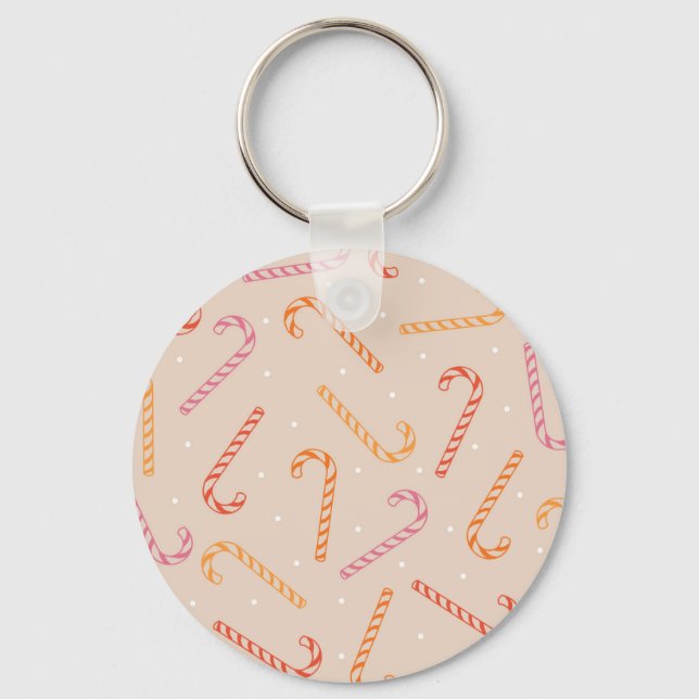 Llavero Sweet candy cane pattern (Anverso)