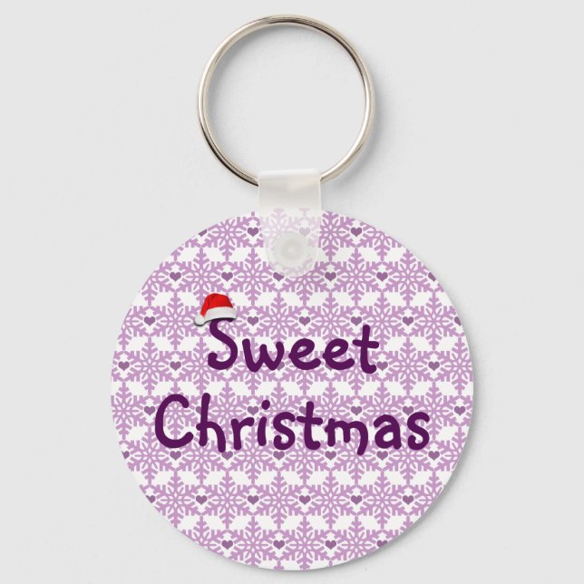 Llavero Sweet Christmas Snowflake Pattern (Anverso)
