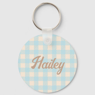Llavero Sweet Cute Baby Blue azul gingham revisado