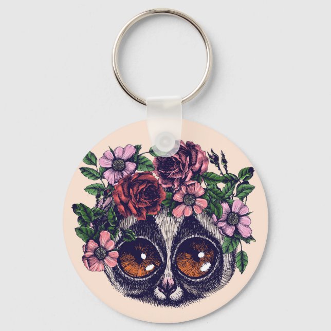 Llavero Sweet Floral Lemur (Anverso)