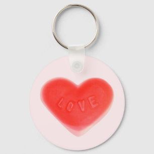 Llavero Sweet Heart Pink keychain round
