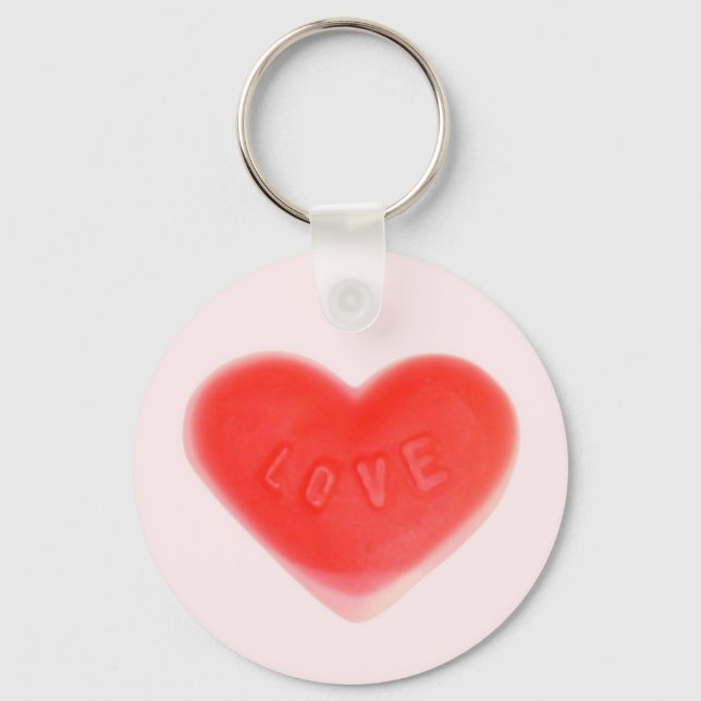 Llavero Sweet Heart Pink keychain round (Anverso)