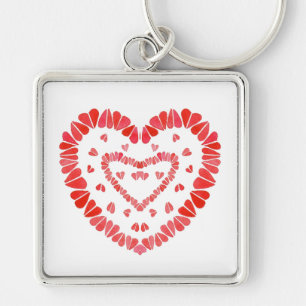 Llavero SWEET HEARTS Premium Square Keychain