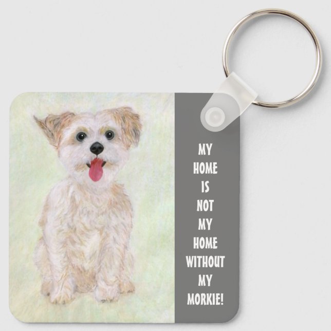 Llavero Sweet Morkie Home Keychain (Reverso )