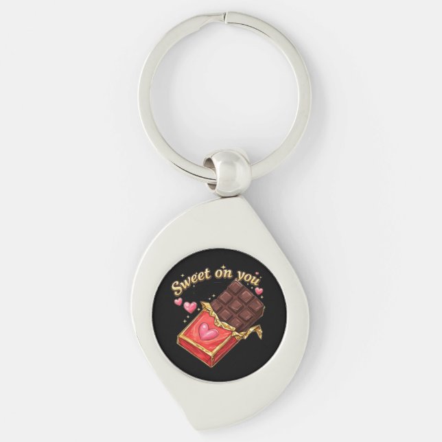 Llavero SWEET ON YOU VALENTINE DESIGN Acrylic Keychain (Anverso)