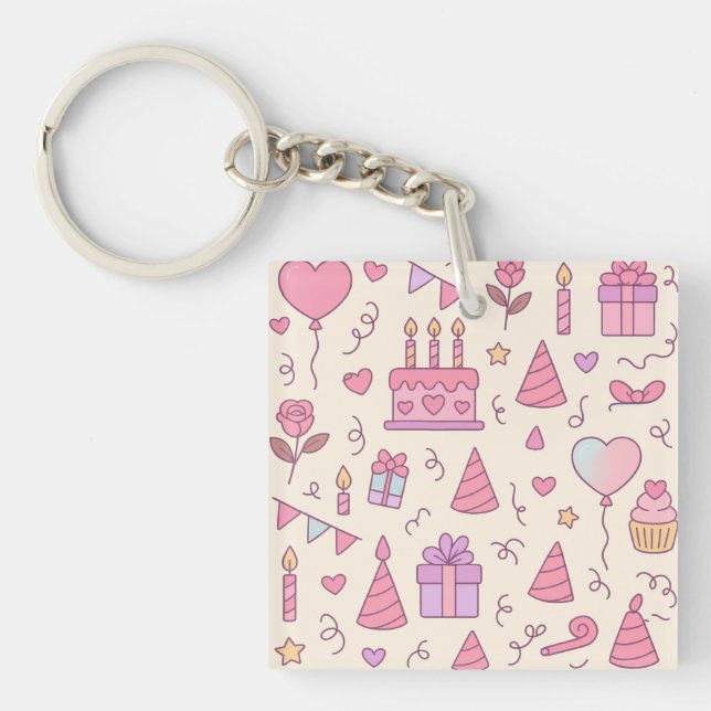 Llavero Sweet Princess Party Celebration Pattern (Frente)