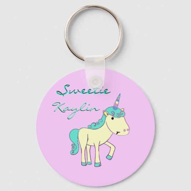 Llavero Sweetie the Unicorn Keychain - Personalizado (Anverso)