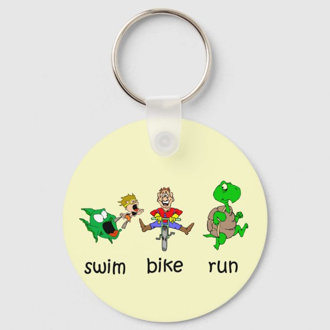 Llavero Swim Bike Run (Anverso)