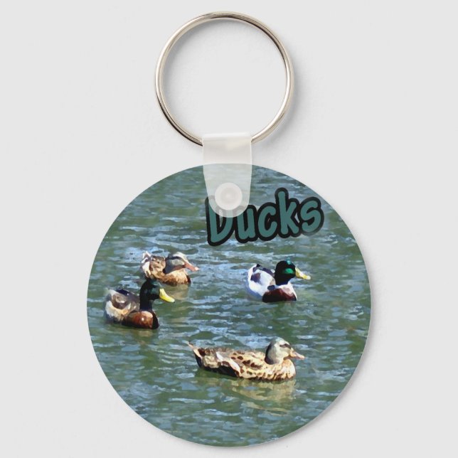 Llavero Swimming Ducks Key Chain (Anverso)