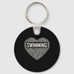 Llavero Swimming Heart Coach Swimmer Gift Swift Lover Rega